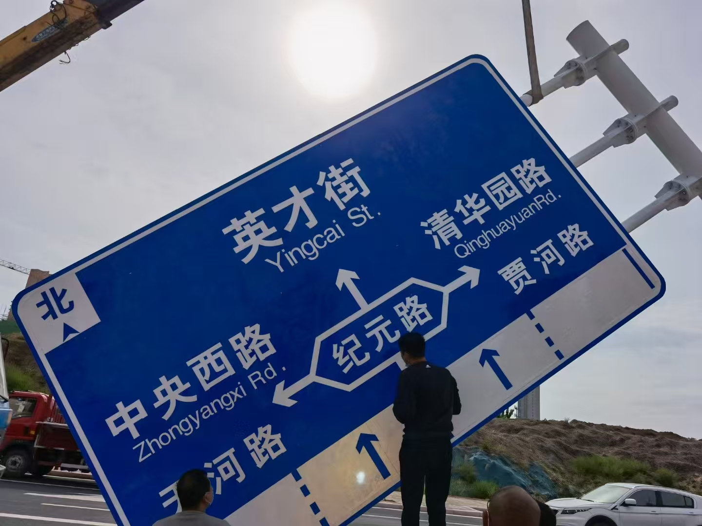 三门峡市高速龙门架警示牌 - 价格